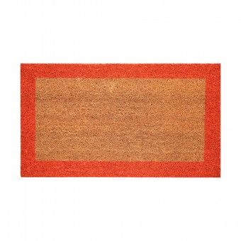 Tapete de Entrada Bordo Laranja Cairo 33x60cm