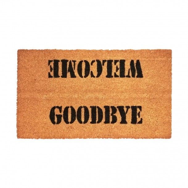 Tapete de Entrada Welcome Goodbye Cairo 33x60cm