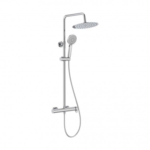 Coluna de Duche Vega Plus Round Cromada Roca