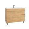Móvel Casa de Banho com Lavatório 80 cm Carvalho Hera Móvel Casa de Banho com Lavatório 80 cm Carvalho Hera