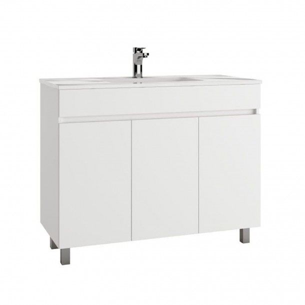 Mvel Casa de Banho com Lavatrio 100 cm Branco Luup