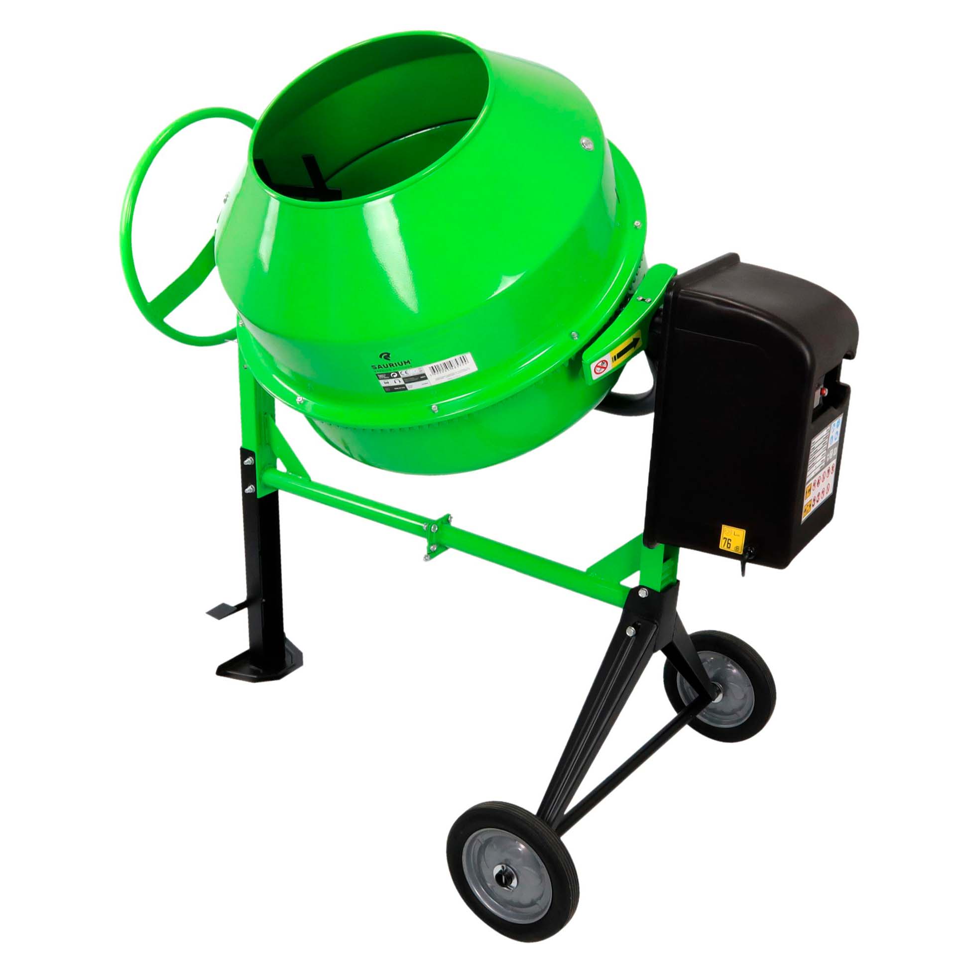 Betoneira Elétrica com Travão e Pedal 200L 900W 220V Saurium