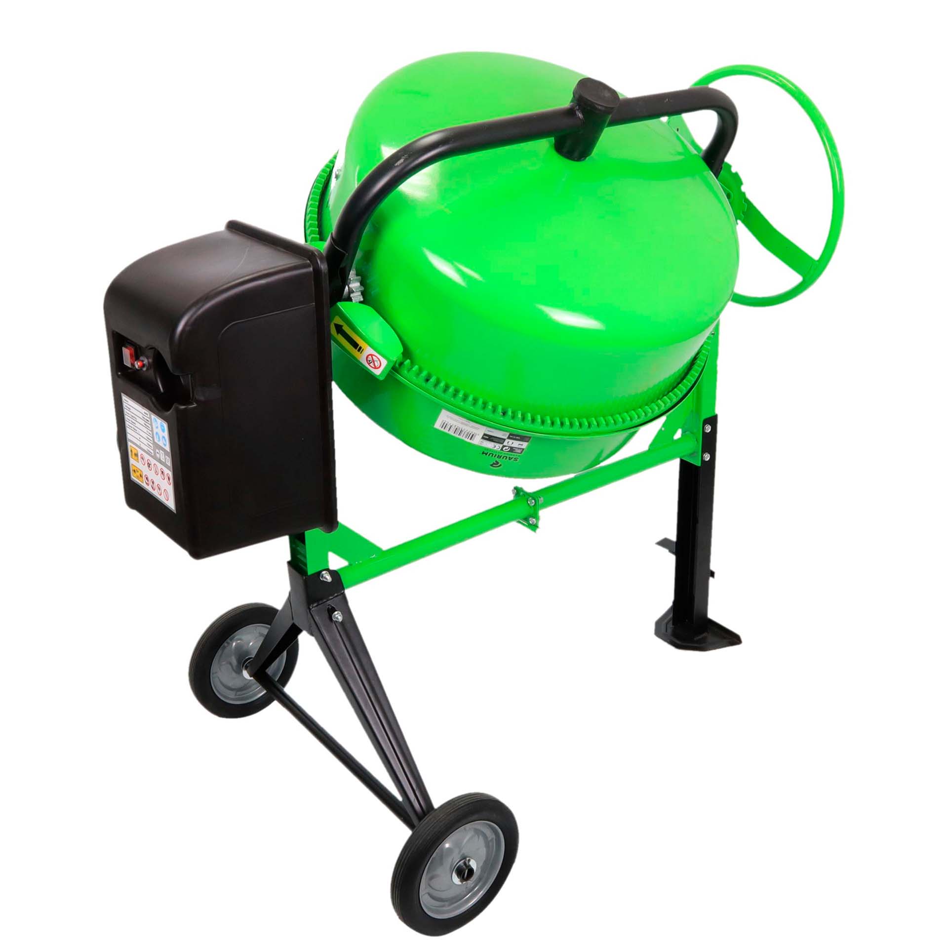 Betoneira Elétrica com Travão e Pedal 200L 900W 220V Saurium