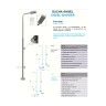 Chuveiro Coluna Piscina com Lava Pés Inox Astralpool Chuveiro Coluna Piscina com Lava Pés Inox Astralpool