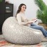 Puff Insuflável Redondo Bege Ø 112cm Puff Insuflável Redondo Bege Ø 112cm