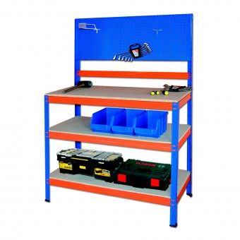 Bancada de Trabalho Bricolage 3 Prateleiras 150x100x50cm