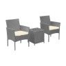Conjunto de Jardim 2 Cadeiras com Almofadas e Mesa Conjunto de Jardim 2 Cadeiras com Almofadas e Mesa