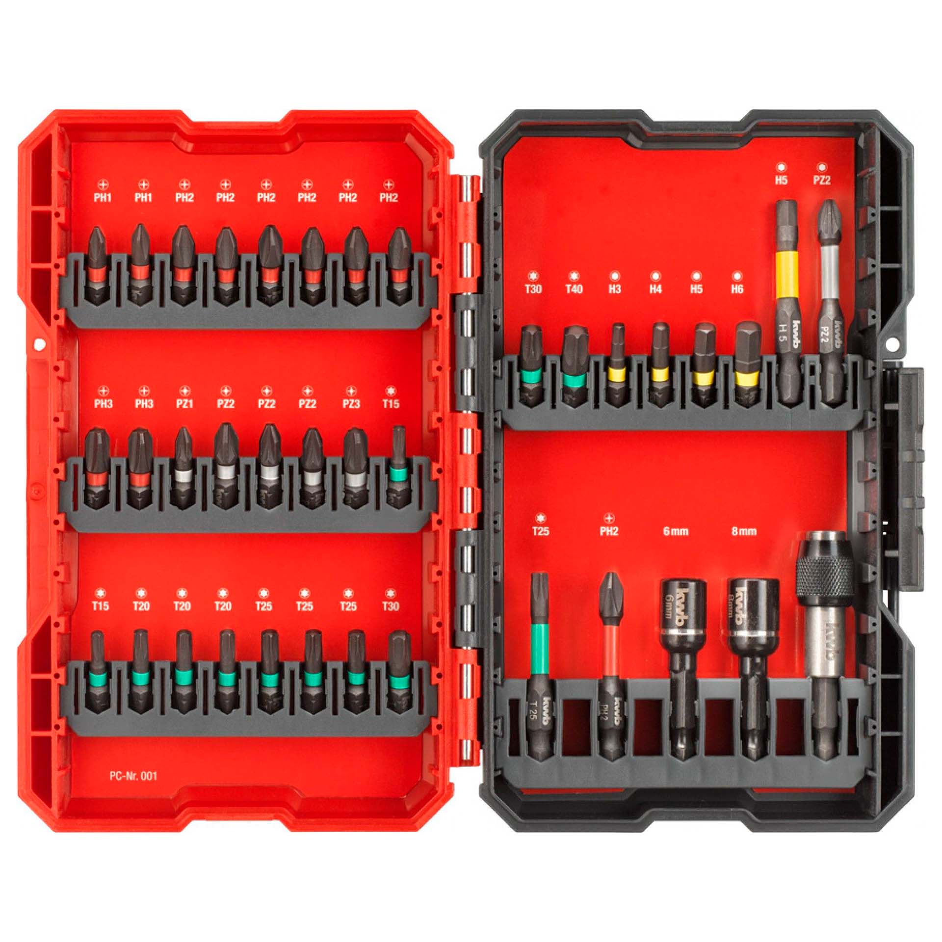 Kit de Bits de Impacto 37 Peças KWB