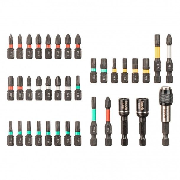 Kit de Bits de Impacto 37 Peas KWB