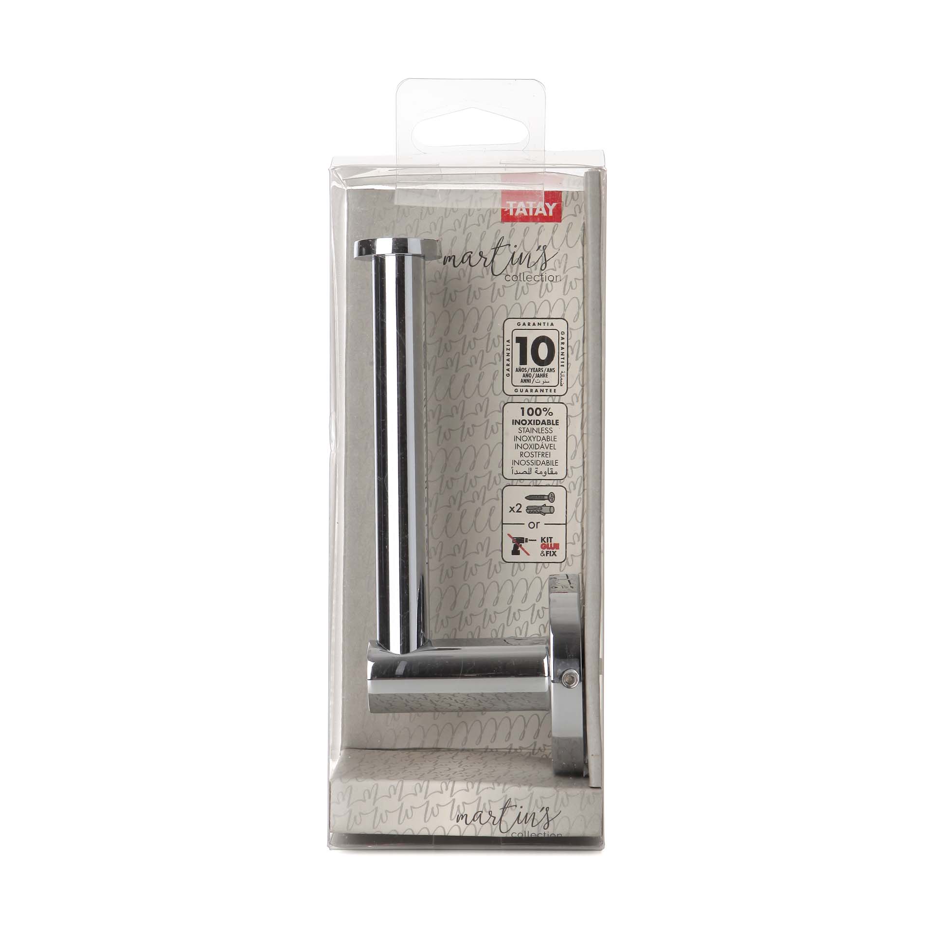 Porta-Rolos Simples Martins Inox Tatay