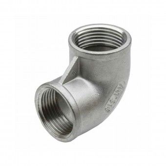 Joelho F�mea F�mea Roscado 90� Inox