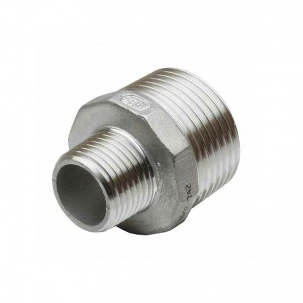 Casquilho Duplo Redução Roscado Inox Casquilho Duplo Redução Roscado Inox