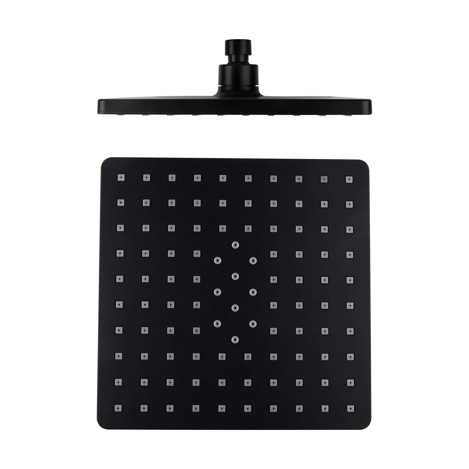 Chuveiro de Teto 1 Jato Prisma 208x208mm Preto Mate AFJ
