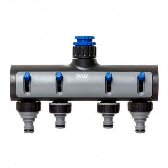Racord Rpido Fmea 4 Vias Premium Plstico Blister 1/2"-3/4"-1" Tatay