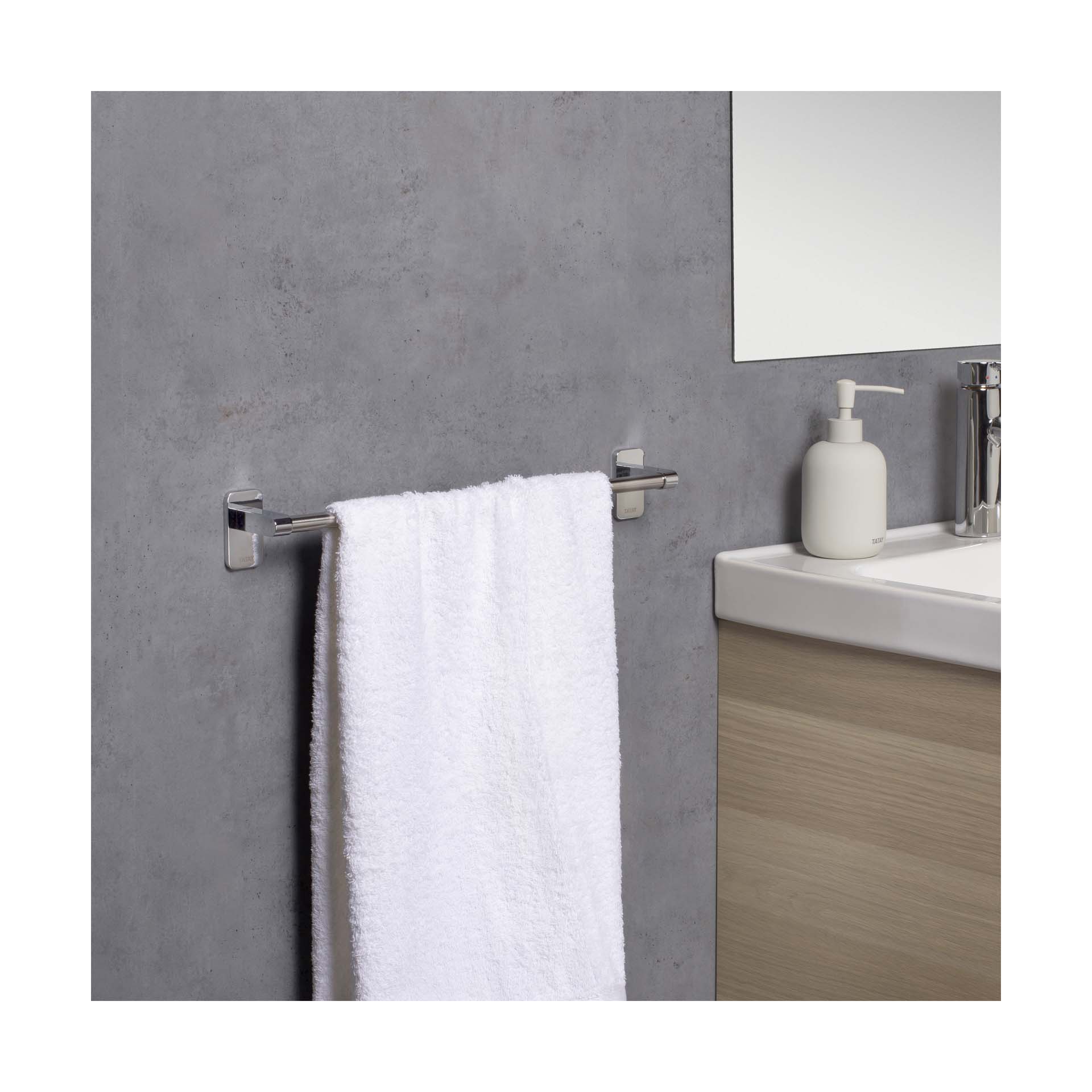 Toalheiro Slim 50cm Inox Tatay