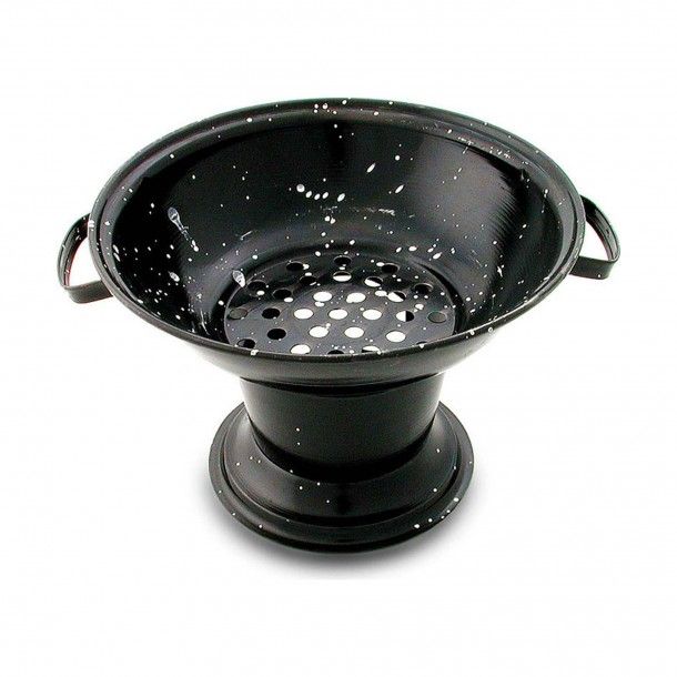Fogareiro a Carvo Redondo Preto 26cm