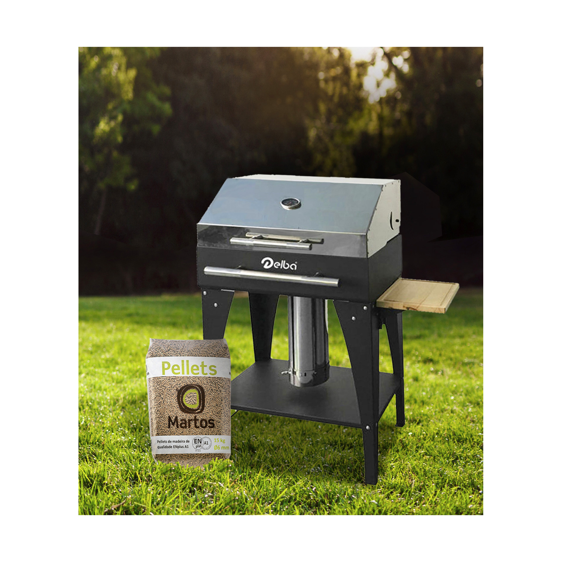 Barbecue a Pellets 99x110x54cm Delba