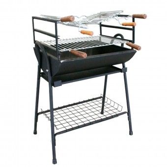Barbecue a Carvo 4 Frangos 60x50x98cm