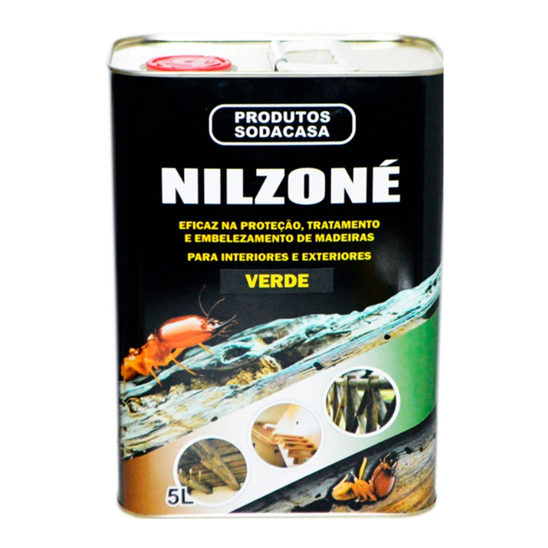 Tratamento de Madeiras Verde 5L Nilzone