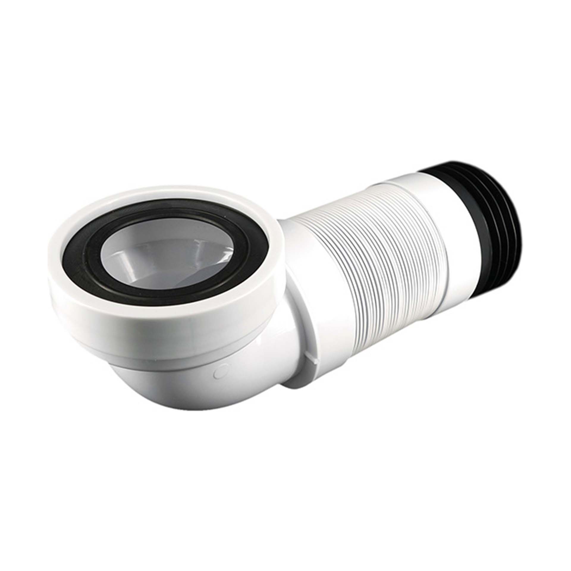 Curva PVC 90º para Sanita Extensível 26.5/45cm Descarga Vertical 110x90mm