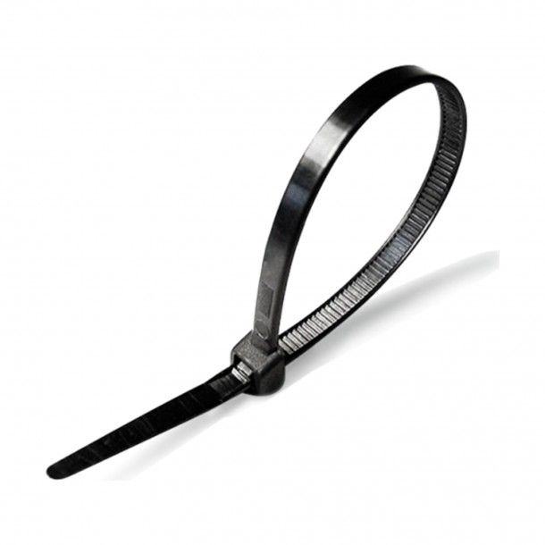 Abraadeira Fivela Nylon Preta 100 Unidades