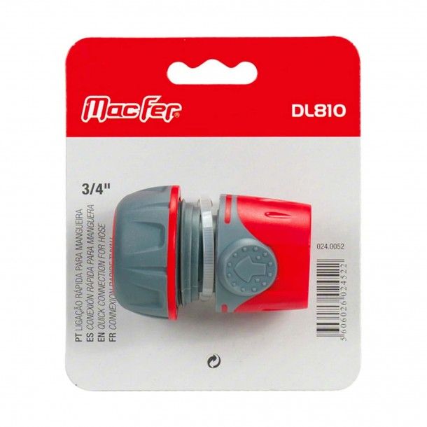 Ligação Rápida Plástico 3/4" Macfer Blister Ligação Rápida Plástico 3/4" Macfer Blister