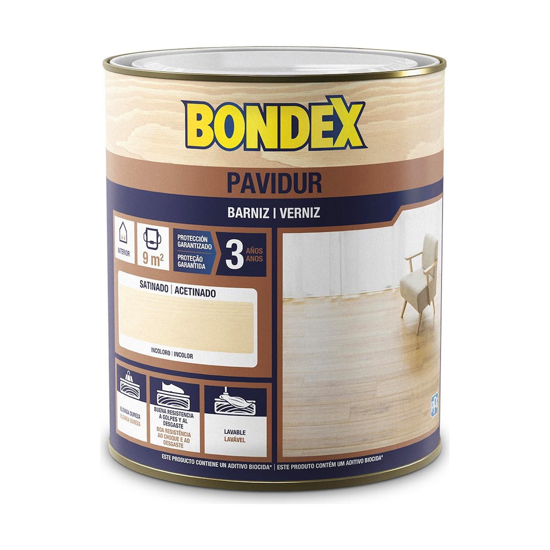 Bondex Pavidur Verniz AquosoAcetinado 750ml