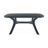 Mesa de Jardim Retangular Caribe Antracite 150x90cm Mesa de Jardim Retangular Caribe Antracite 150x90cm