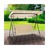 Banco Baloio de 3 Lugares Creme 170x110x153cm