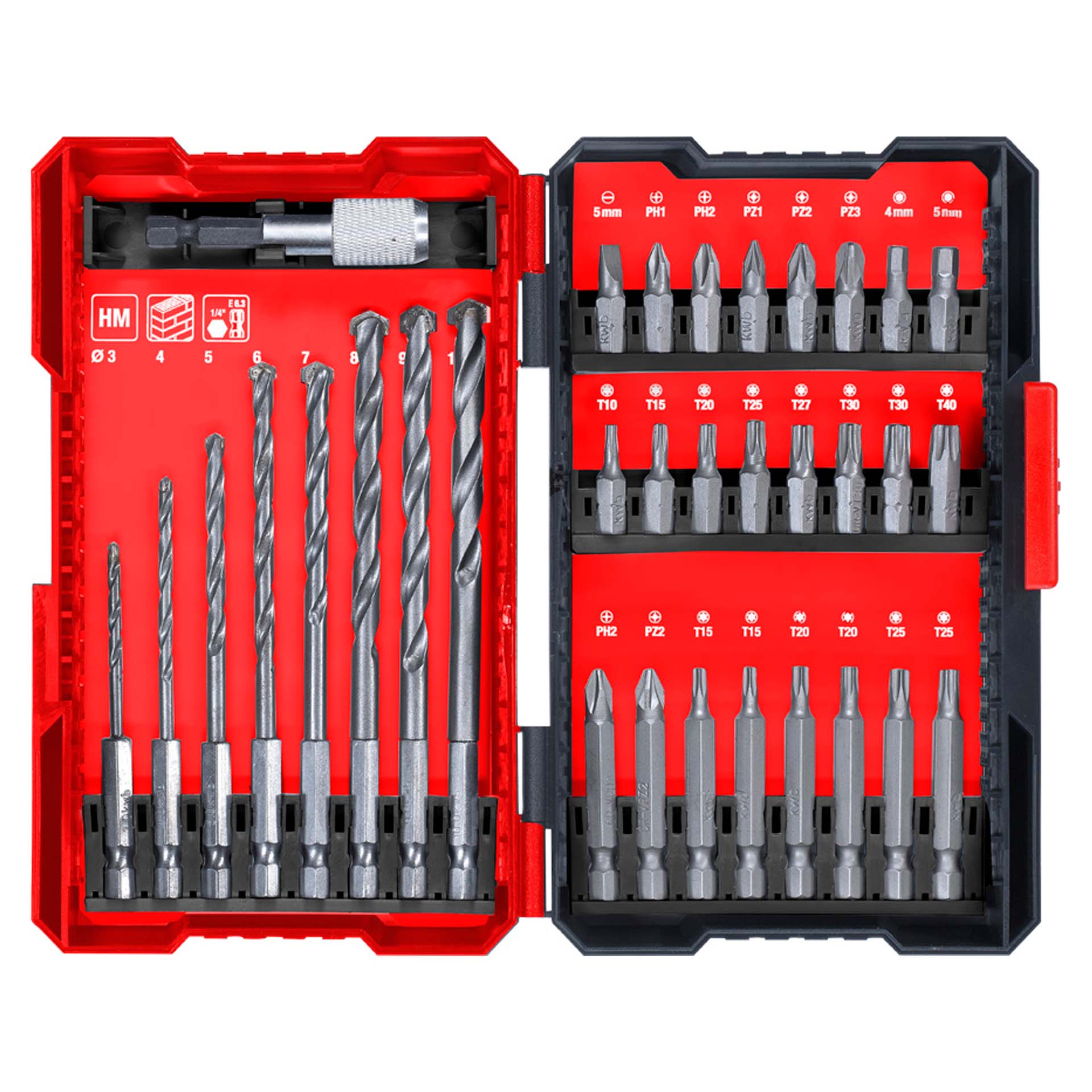 Kit de Bits 33 Peças KWB