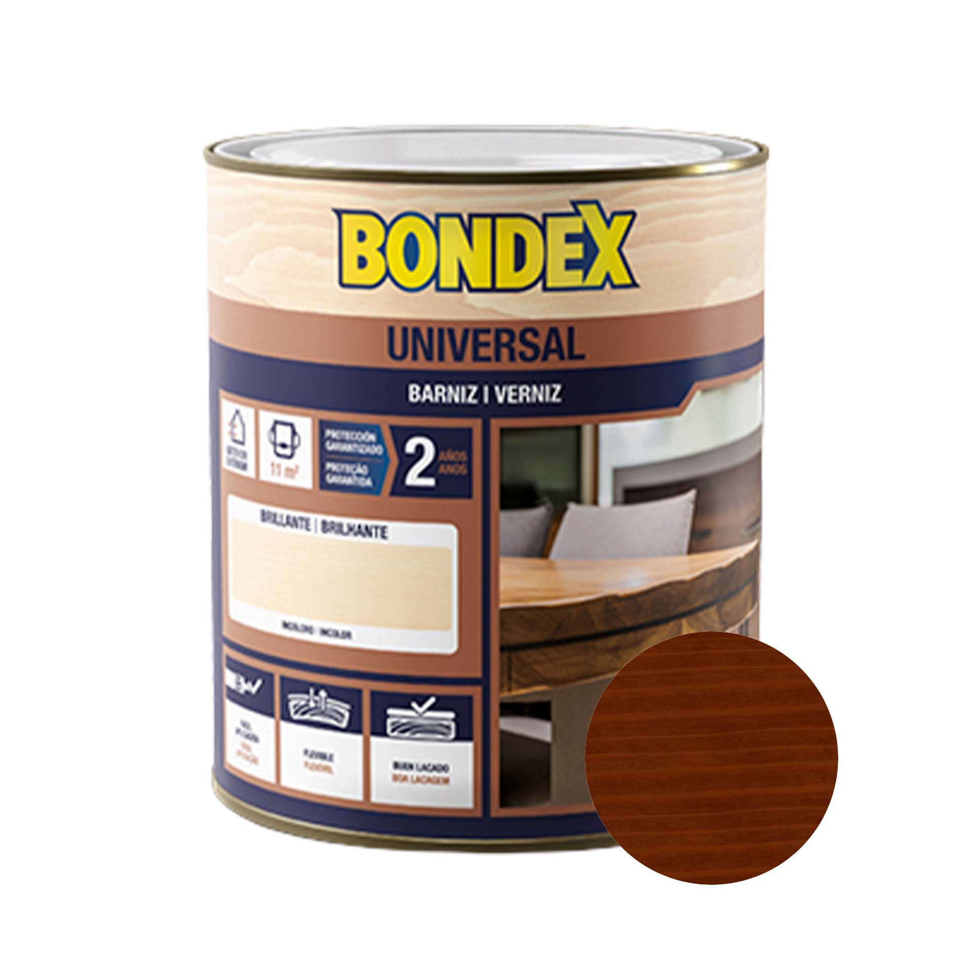Bondex Universal Verniz para Madeira Sintético Brilhante 750ml