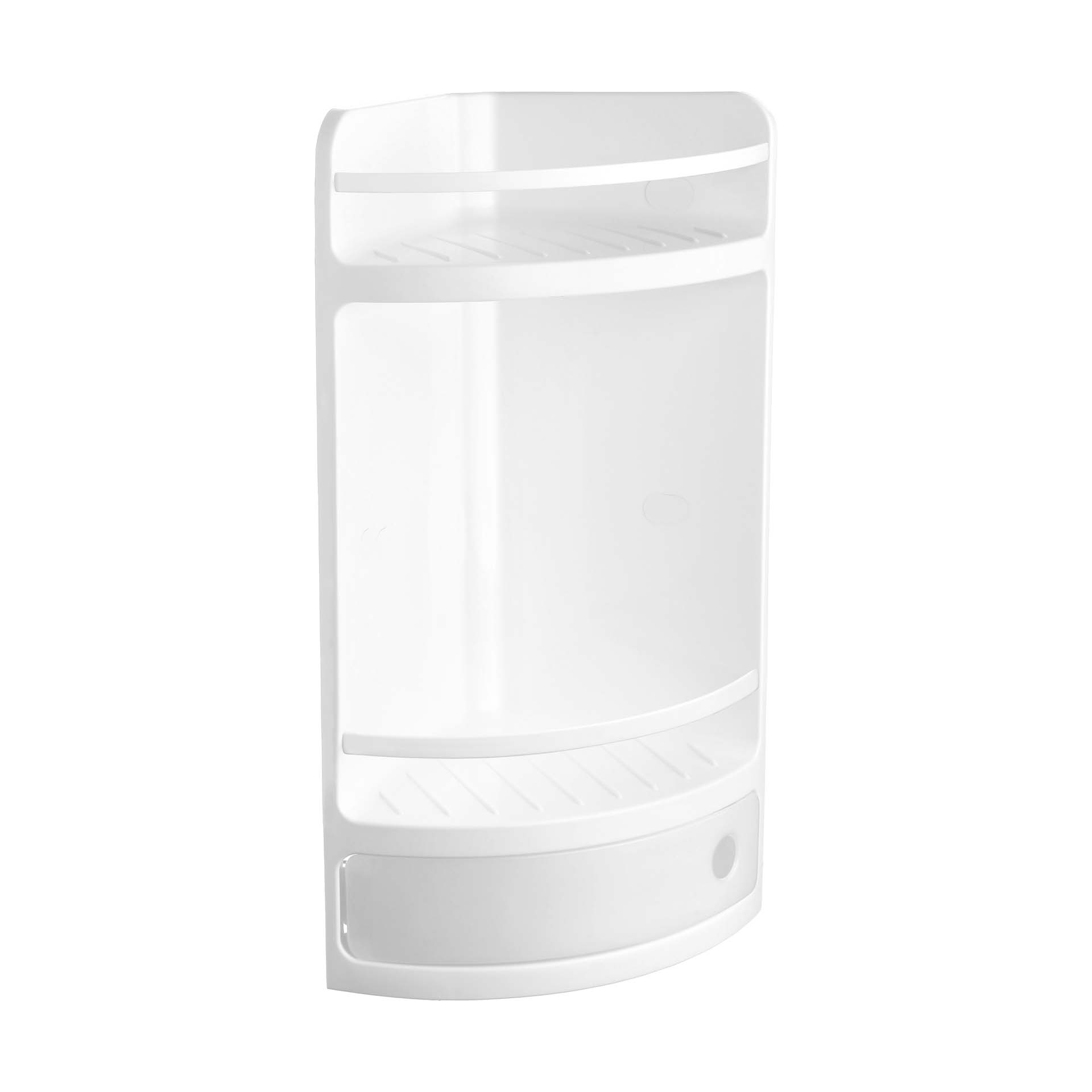 Cesto de Canto para Duche Branco Tatay