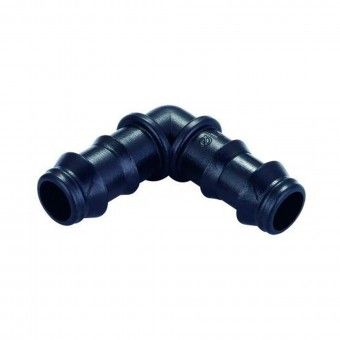Joelho Estriado Micro Rega 16mm Polietileno Blister 4 Aqua Control