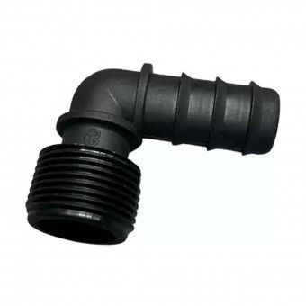 Joelho Roscado Estriado Micro Rega 1/2"x16mm Polietileno Blister 4 Aqua Control