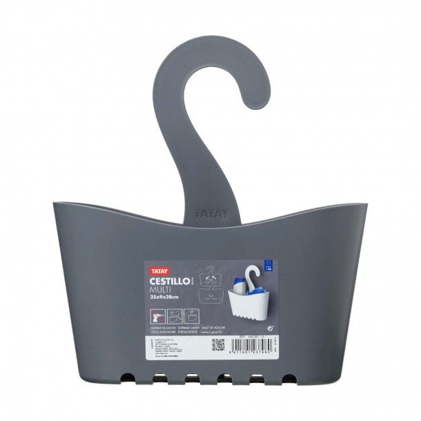 Cesto para Duche 25x9x28cm Cinza Tatay Cesto para Duche 25x9x28cm Cinza Tatay