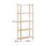 Estante de 5 Prateleiras 650x1710x300mm Madeira Astigarraga Estante de 5 Prateleiras 650x1710x300mm Madeira Astigarraga