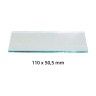 Vidro Mscara Soldar Transparente - 110x50,5 mm