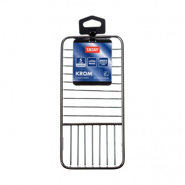 Saboneteira Krom 25.5x12x4cm Inox Tatay Saboneteira Krom 25.5x12x4cm Inox Tatay
