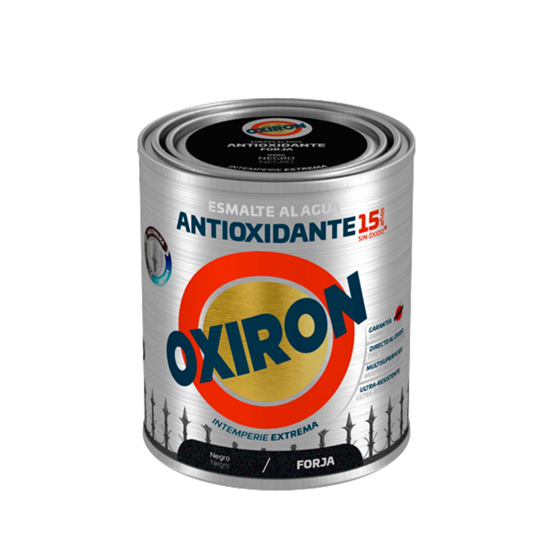 Esmalte Oxiron Forja Aquoso Preto 750ml Titan