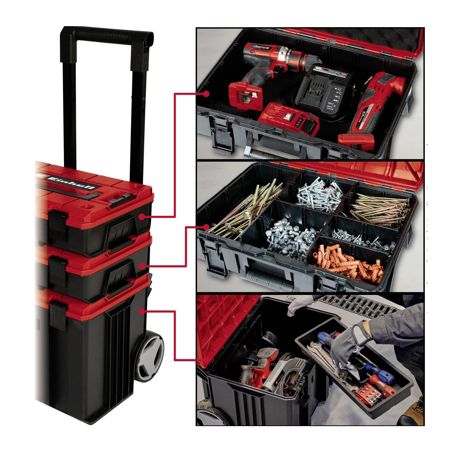 Troley E-Case Tower 440x385x605mm 4540015 Einhell