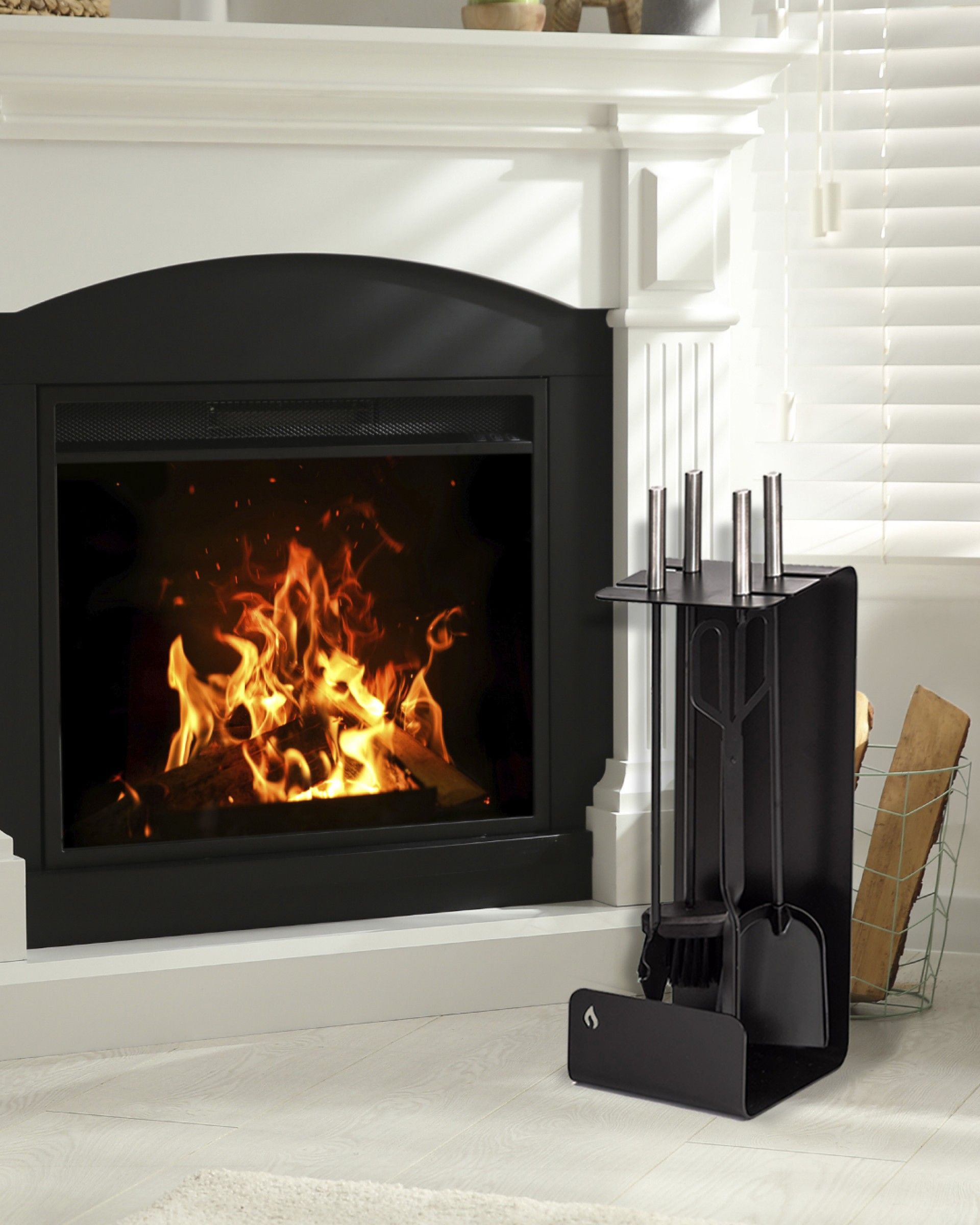 Conjunto para Lareira Chapa Preto