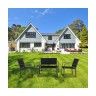 Conjunto de Jardim com 2 Cadeiras Mesa e Sof
