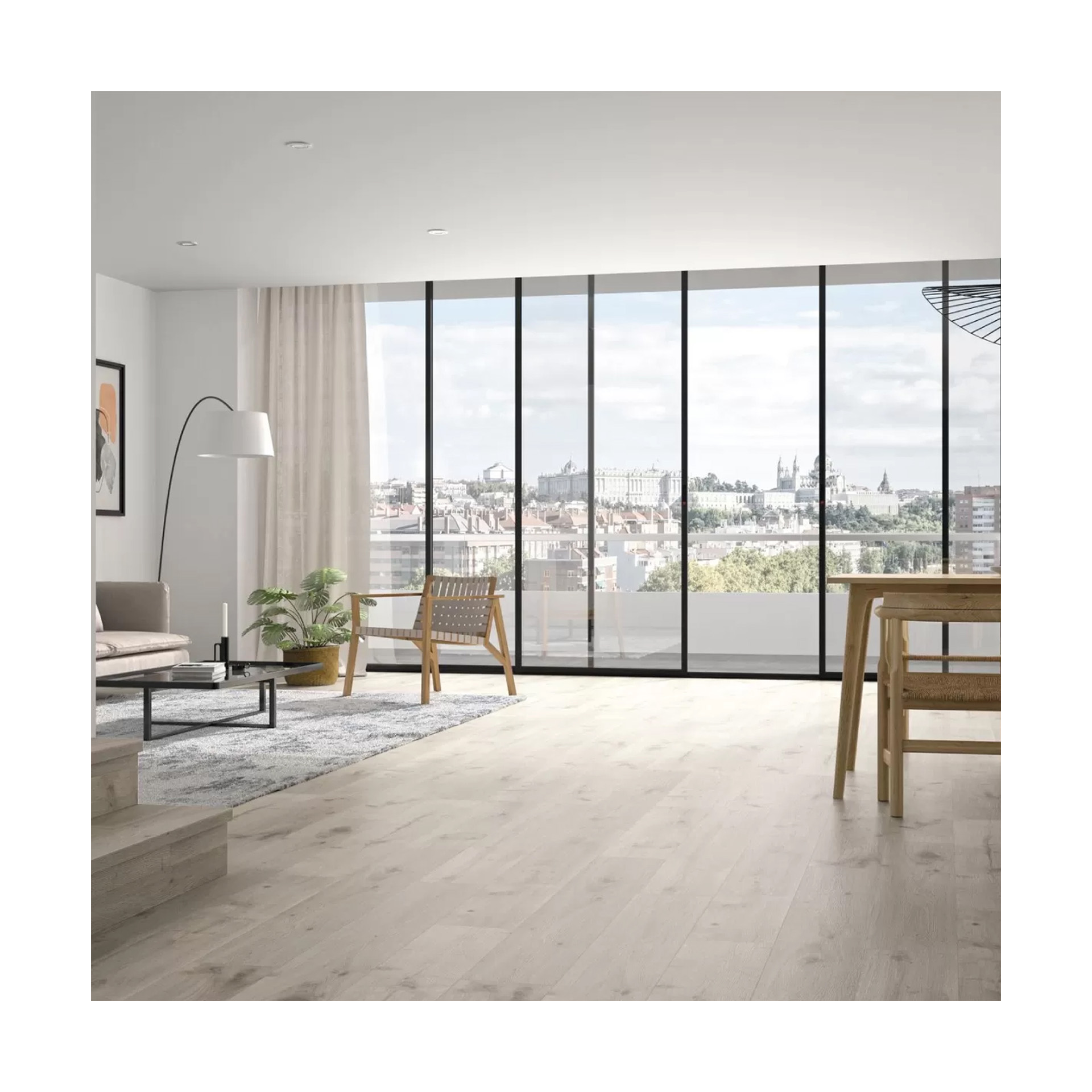 Pavimento Flutuante AC5 Exitus Carvalho Siberia 1331x194x7mm