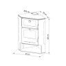 Salamandra de Canto Lenha 8,3KW Forno Safira Alpis Salamandra de Canto Lenha 8,3KW Forno Safira Alpis