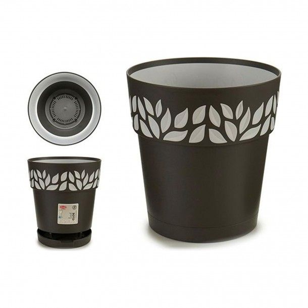 Vaso Plástico Grafite Ø 20 cm Vaso Plástico Grafite Ø 20 cm