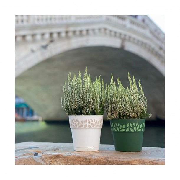 Vaso Plástico Verde Oliva Ø 20 cm Vaso Plástico Verde Oliva Ø 20 cm