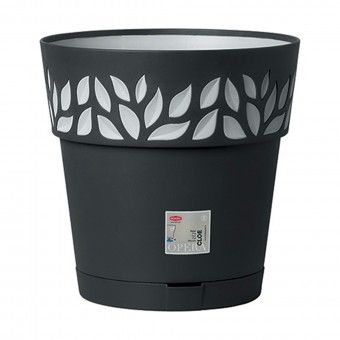 Vaso Plstico Grafite  30 cm