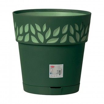 Vaso Plstico Verde Oliva  30 cm