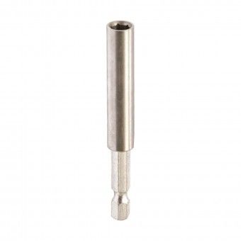 Adaptador para Bits Inox Magntico 1/4" 75mm Macfer
