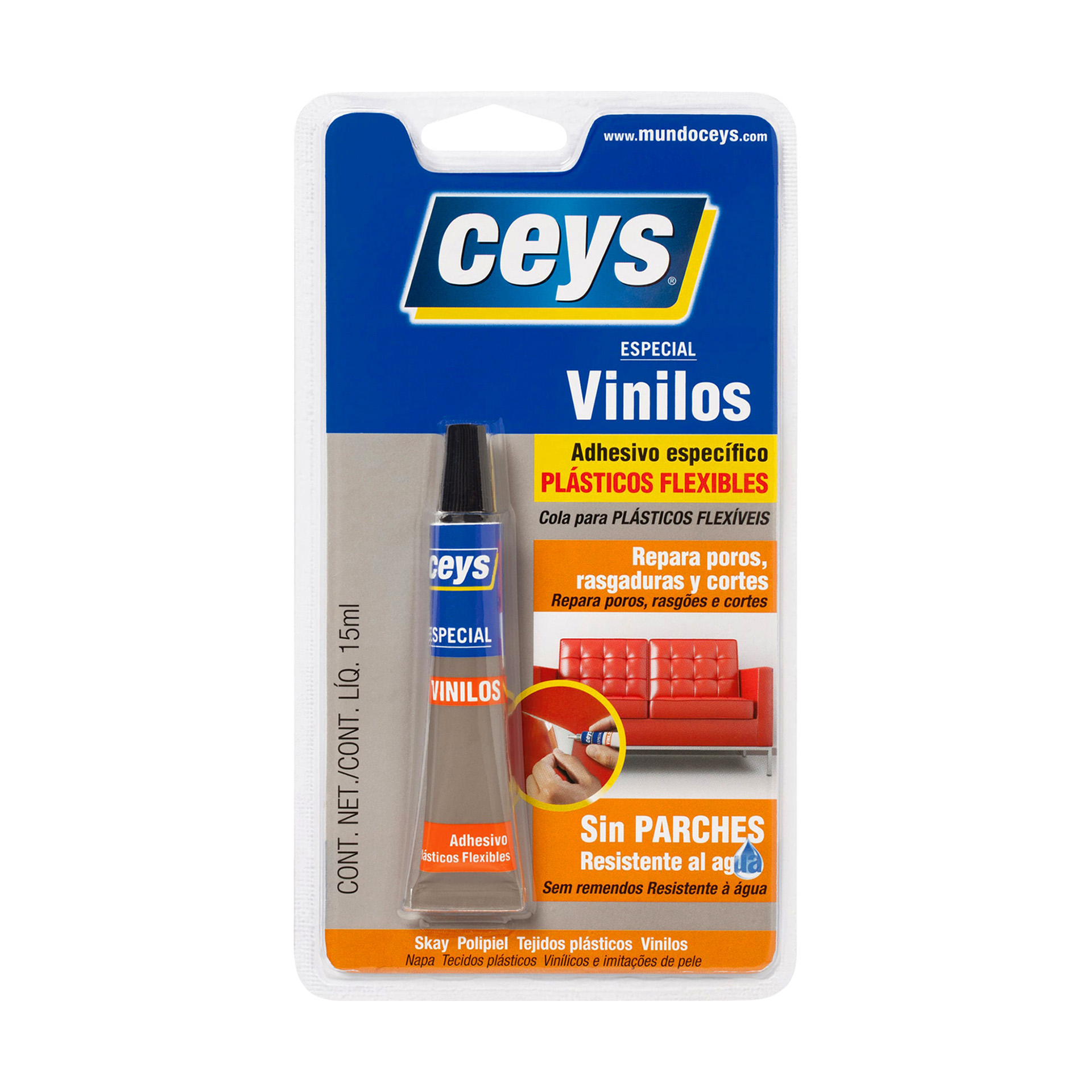 Cola Plástico Fléxivel Ceys 15ml